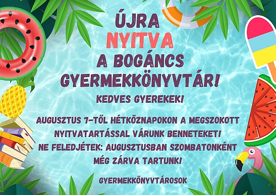 Agusztusi nyitvatartás (2023.08)